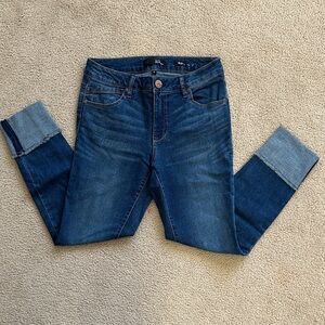 1822 Denim Dark Blue Ankle Jeans